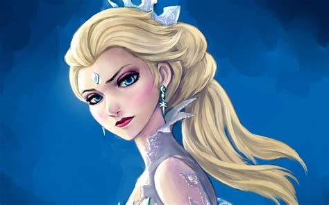 frozen movie princess elsa women blonde artwork fan art