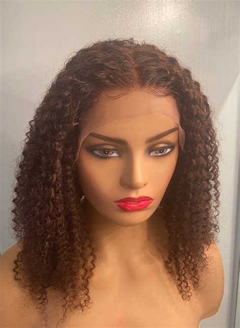 curly lace front wig jerry curl lace front wig etsy