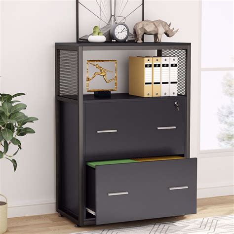 Tribesigns 2 Drawer Lateral File Cabinet With Lock Letterlegal A4