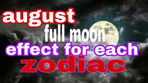 Gabay Kapalaran Full Moon Effect For Each 12 Zodiac Youtube