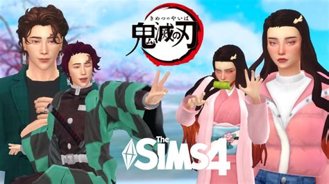 🎋👹 Kimetsu No Yaiba Tanjiro And Nezuko Kamado Cc Links Sims 4