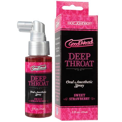 buy goodhead deep throat oral sex numbing desensitizing spray choose flavor and size online at