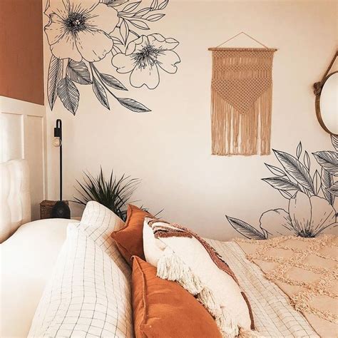 Love Karla Designs Wild Blossoms Wall Decals In 2021 Bohemian Style