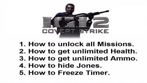 Igi 2 Covert Strike Pc Cheat Infinite Health All Mission Unlocked