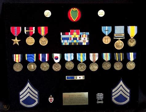 Korean War Era Us Army Ribbons Medals Badges Insignia And More