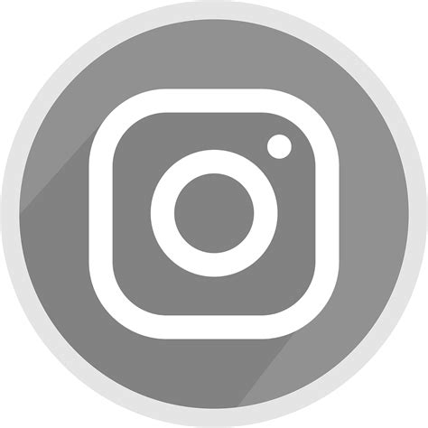 Instagram Logo Gray Png