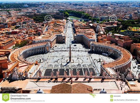 Aerial View To Vatican City In Rome Stock Image Image Of