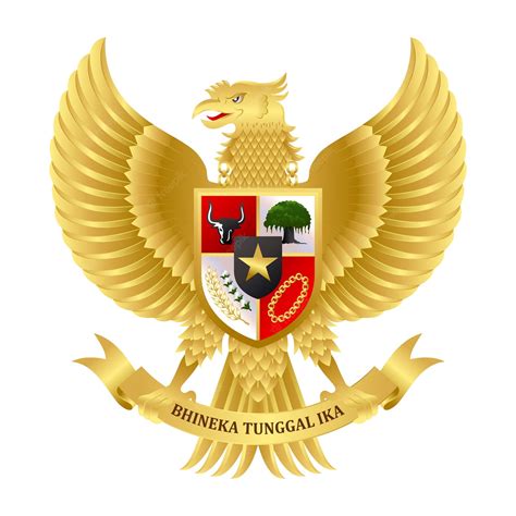 Garuda Pancasila Símbolo Do País Da Indonésia Altamente Detalhado Vetor