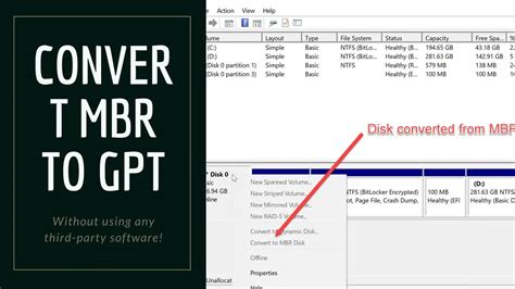 How To Safely Convert Mbr To Gpt On Windows Without Losing Data