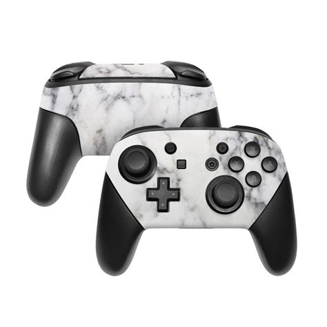 Pro wireless remote controller gamepad for nintendo switch joypad controller. White Marble Nintendo Switch Pro Controller Skin | iStyles