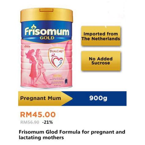 Frisomum Gold 900g Pregnancyandlactation Exp 23723 Shopee Malaysia