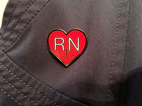 Registered Nurse Enamel Pin Rn Nursing Pin Nurse Week T Etsy Singapore