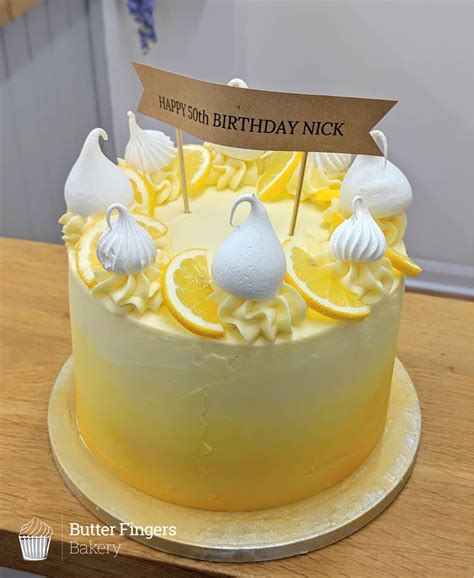 Butter Fingers Bakery Tasty Homemade Cakes Baked Freshly In Matlock Lemon Birthday Cakes
