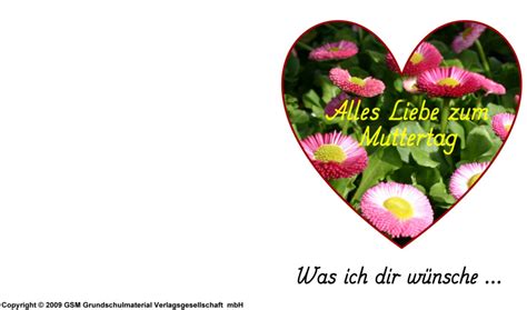 Kalender, gutscheine und karten ausdrucken. Muttertagskarte 9 - Medienwerkstatt-Wissen © 2006-2017 ...