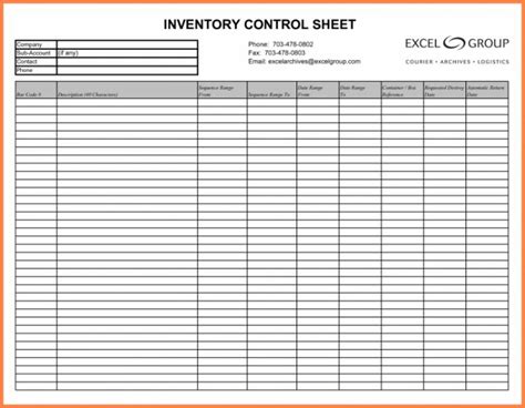 Printable Key Inventory Template Pdf In 2021 Excel Spreadsheets