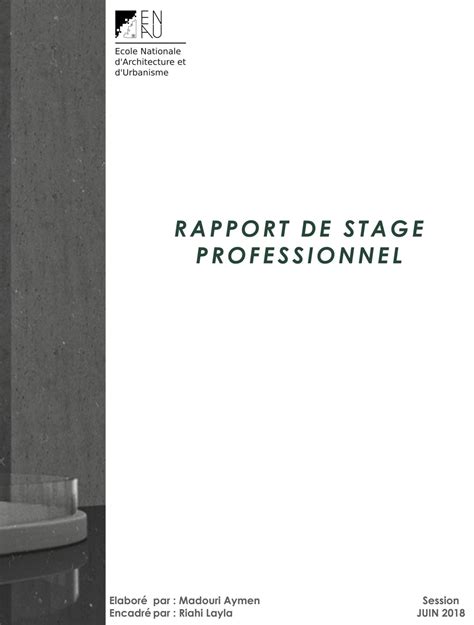 Rapport De Stage Professionnel By Madouri Aymen Issuu