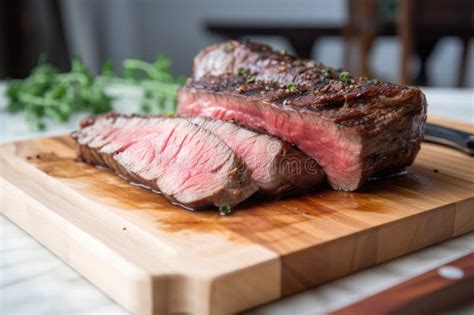 Step By Step Guide To Making Tender Juicy Sous Vide Steak Stock Image