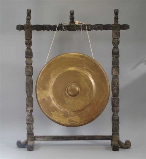 Japanese Bronze Ceremonial Gong On Stand Nov 21 2015 Bruneau And Co