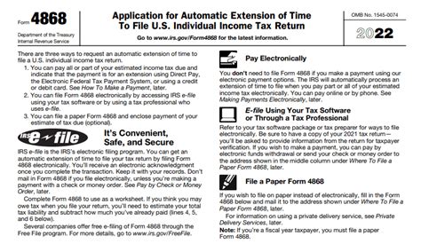 Irs Extension Form 2020 Extension Of Time To File Your Tax Return