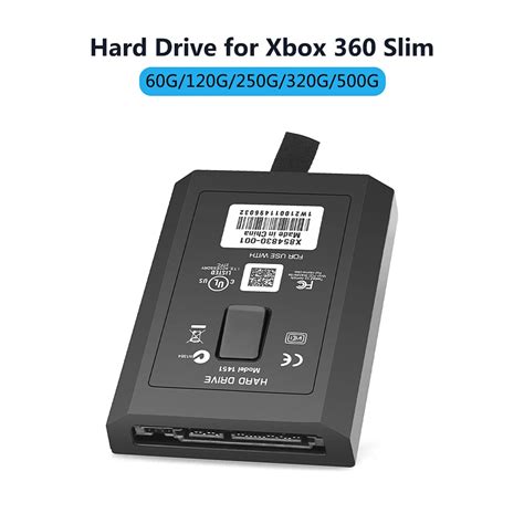 320gb 250gb 60gb 120gb 500gb Disco Rígido Para Xbox 360 Magro Jogo