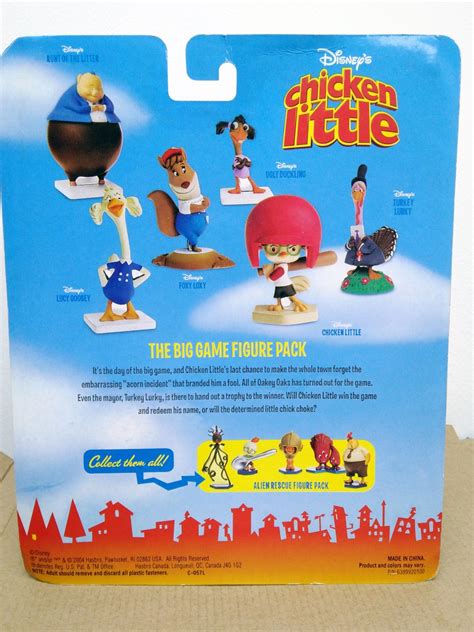Disney Chicken Little The Big Game Figure Pack 6 Pvc Action Figures Toy