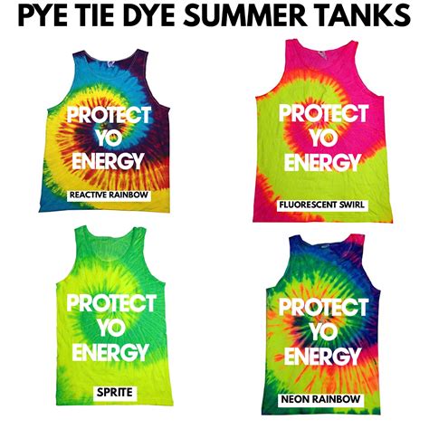 Pye Tie Dye Tanks Summer Tank Neon Rainbow Tie Dye