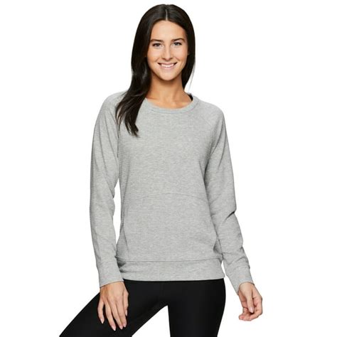 Rbx Active Womens Fashion Athleisure Long Sleeve Sweater Lightweight Pullover Sweatshirt