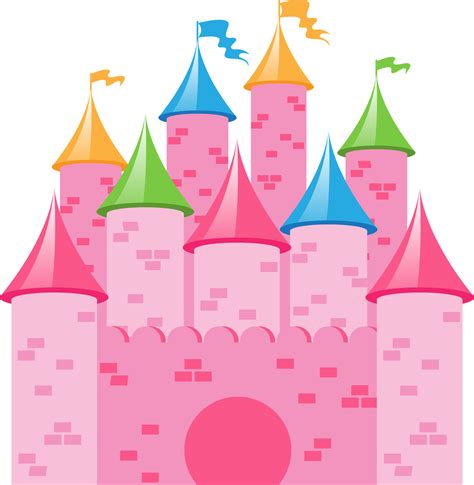 Download Castillo Princesas Png Pink Castle Cartoon Full Size Png