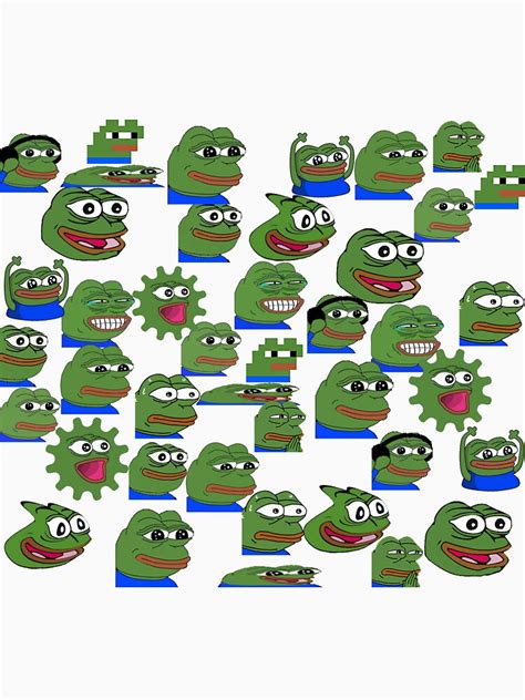 Emote library 281,174 public ways to woof. "XQC's Pepe Emotes" T-shirt by ShirtFrog | Redbubble