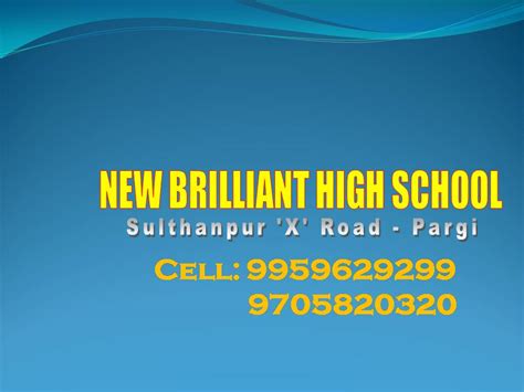 New Brilliant High School Home