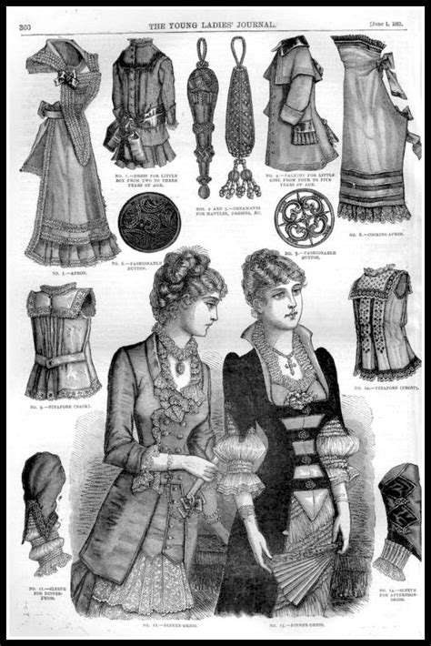1881 Vintage Fashion Plates The Young Ladies Journal No Flickr