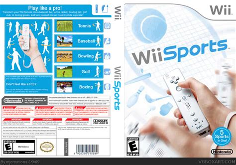 Wii Sports Wii Box Art Cover By Mjcreations