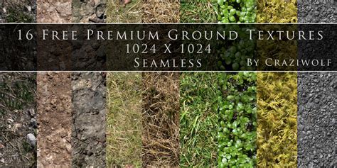 16 Free Premium Seamless Ground Textures 1024x1024 By Craziwolf On