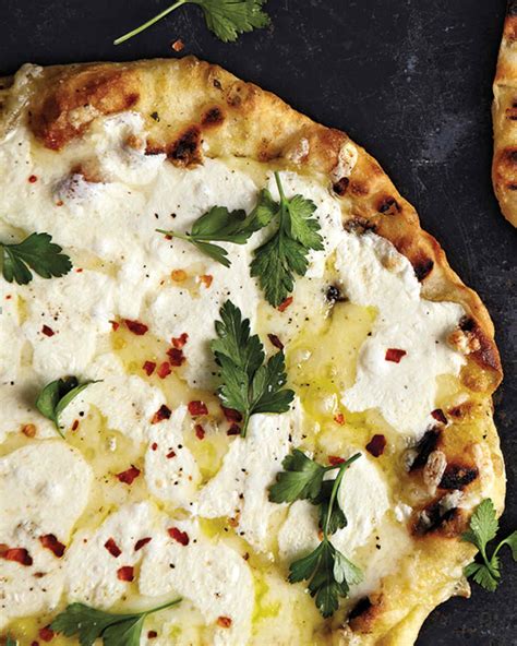 Three Cheese Pizza Recipe Martha Stewart
