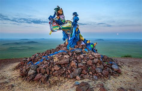 몽골의 고대 문화 알탄 오부 산 숭배 Travel Mongolia