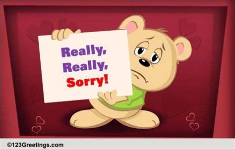 Im Sorry Really Really Sorry Free I Am Sorry Ecards Greeting Cards