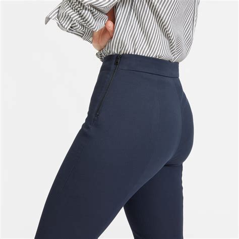 women s curvy side zip work pant everlane cotton pants stretch cotton pants for women