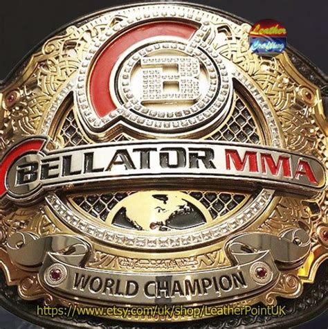 Bellator Mma World Championship Wrestling Title Replica Belt Etsy