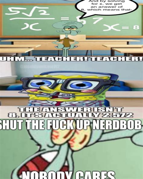 Nerdbob Absolutenutcase162s Spongebob Comics Know Your Meme