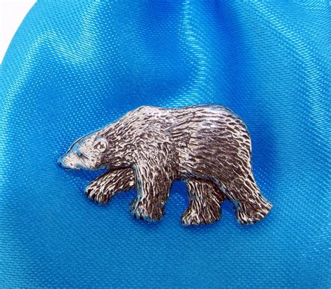 Polar Bear Pin Badge High Quality Pewter Ts From Pageant Pewter