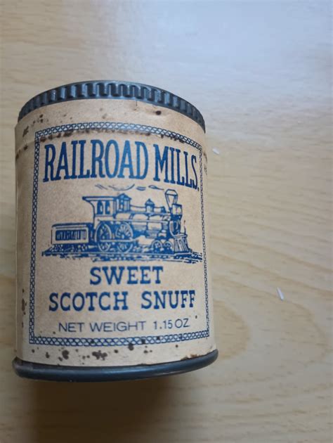 Helme Quality Snuff Railroad Mills Sweet Scotch Snuff Canister
