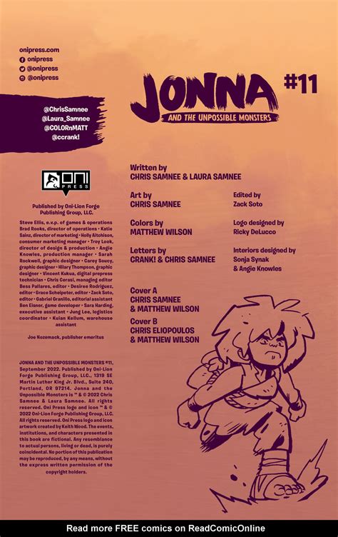 jonna and the unpossible monsters issue 11 read jonna and the unpossible monsters issue 11