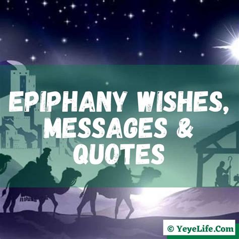 120 Epiphany Wishes Messages And Quotes 2021 Yeyelife