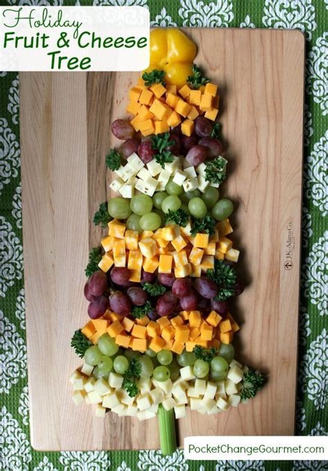 For nonalcoholic options, buy fruit syrups, such as elderflower, or make fruit purees with cranberries or raspberries, and serve them in a pitcher alongside a large supply of sparkling water. Holiday Appetizers: Fruit and Cheese Tree | Holiday appetizers, Best christmas recipes, Cheese tree