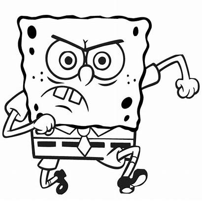 Spongebob Angry Coloring Pages Printable Categories Version