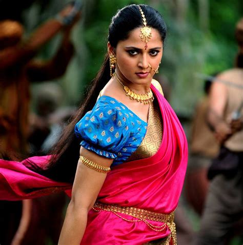There might also be brassiere, bra, bandeau, lingerie, intimate apparel, portrait, headshot, and closeup. Anushka Shetty in Rudhramadevi Stills-Images-Photos-Telugu ...