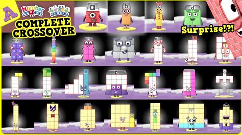 complete numberblocks and alphablocks crossover a1 through z26 collection youtube