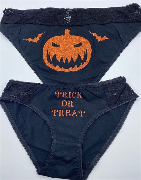 trick or treat halloween panties etsy