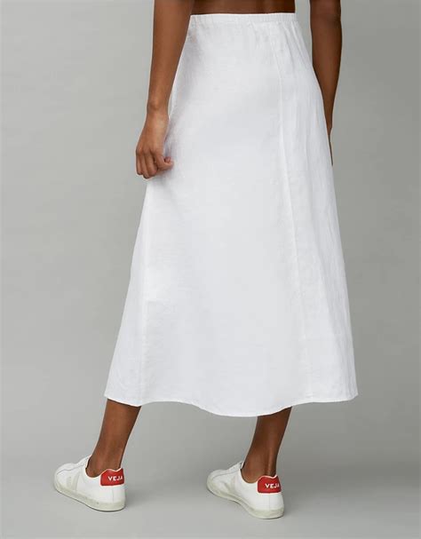 linen a line skirt skirts and shorts the white company uk
