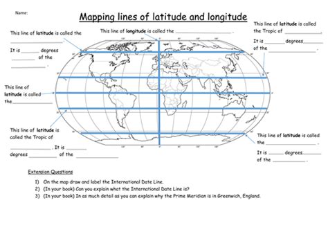 Did you know, that there is a way for you to see the entire world at a glance? Latitude and Longitude Worksheet | Teaching Resources